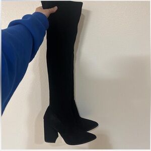 Steve Madden Black Over-the-Knee Boots